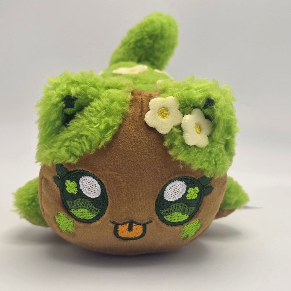 Aphmau Earth Cat MeeMeows Elemental Series Green And Brown Plush 6" RARE